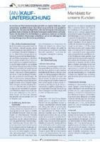 Kaufuntersuchung Flyer